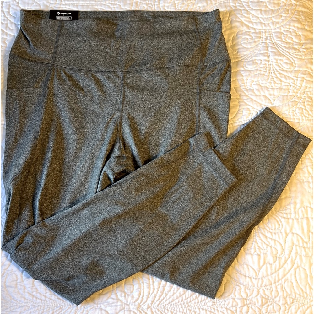 High Rise Ankle Legging Gray Sz XXL NWT